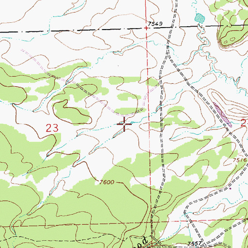 Topographic Map of Thurlow Tank, NM