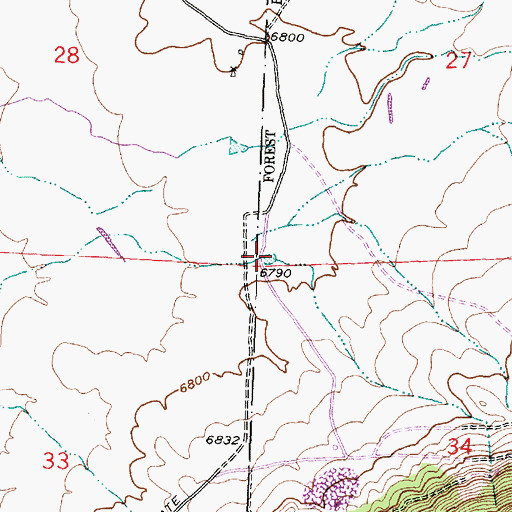 Topographic Map of Roundy Stock Tank, NM