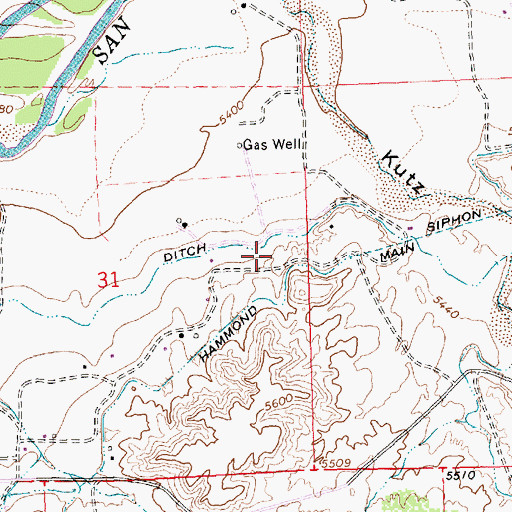 Topographic Map of New Mexico State University Agricultural Experimental Station, NM