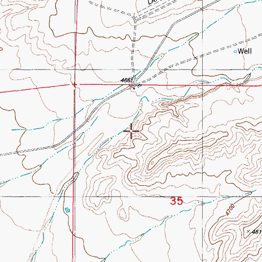 Topographic Map of Falls Ranch Spring, NM