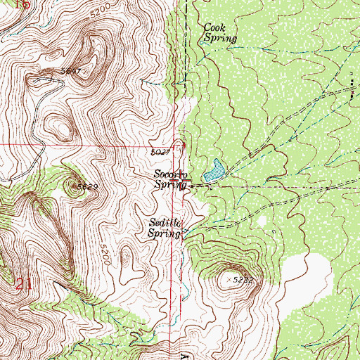 Topographic Map of Socorro Gallery, NM