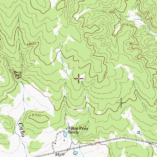 Topographic Map of Ojito Frio Number 2, NM