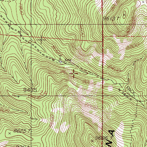 Topographic Map of Magdalena Municipal Water Shed, NM