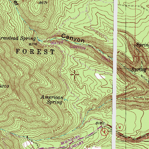 Topographic Map of Pajarito Spring, NM