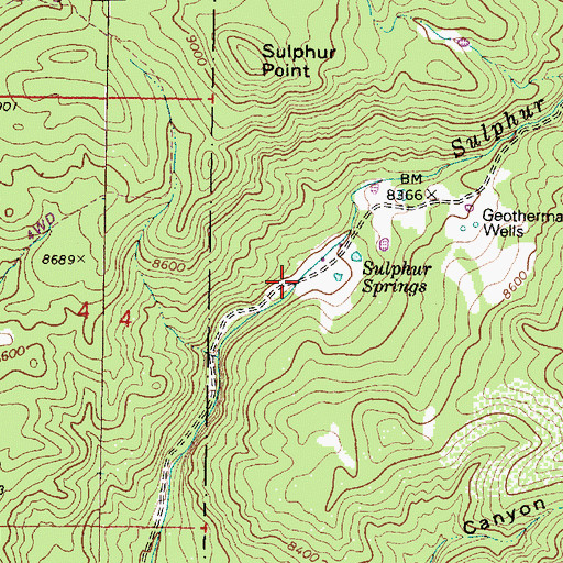 Topographic Map of Laxitive Spring, NM