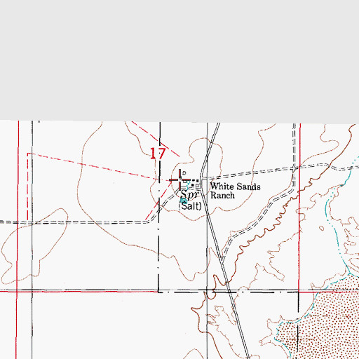 Topographic Map of Harrington Spring, NM