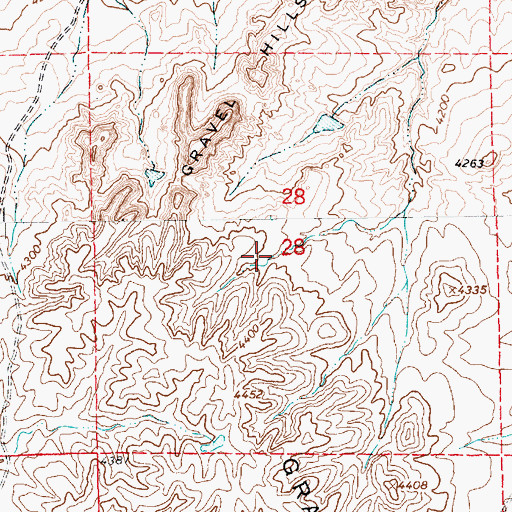 Topographic Map of Luis Spring, NM