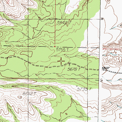 Topographic Map of Yeso Springs, NM
