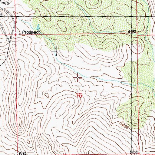 Topographic Map of Thanksgiving Spring, NM