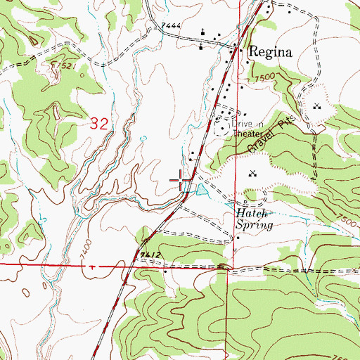 Topographic Map of Regina Store Spring, NM