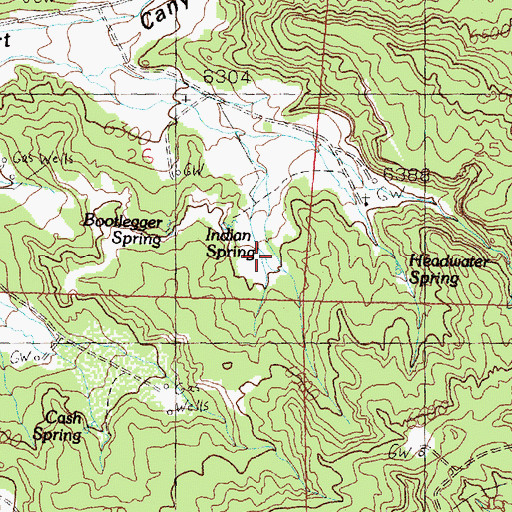 Topographic Map of Hart Spring Number 2, NM