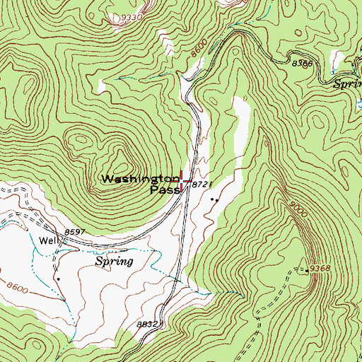 Topographic Map of Narbona Pass, NM