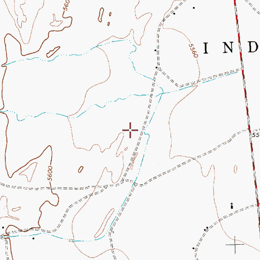 Topographic Map of Sinks Spring, NM