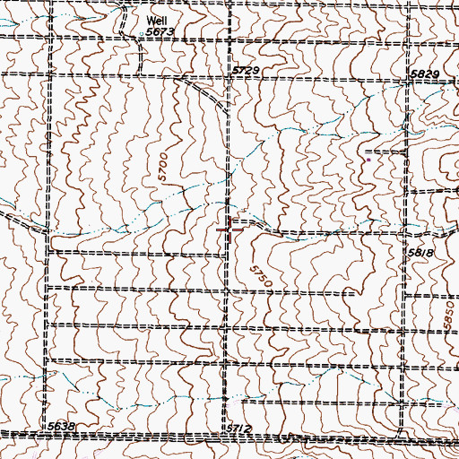 Topographic Map of Grace Lutheran Church, NM
