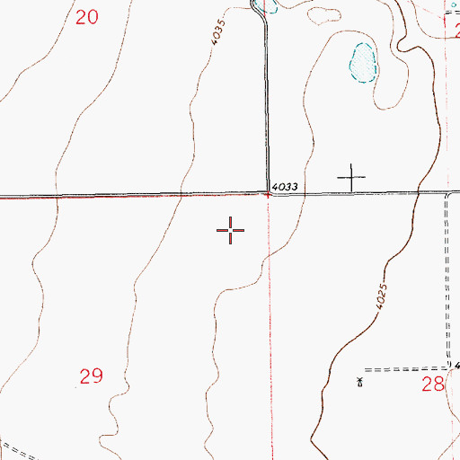 Topographic Map of Lea County Road Pit, NM