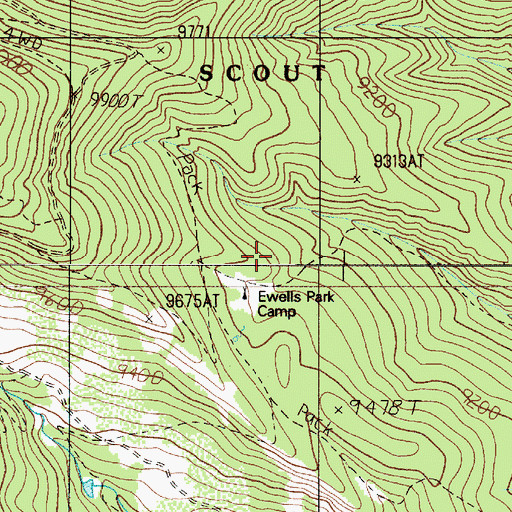Topographic Map of Abe Lincoln Mine, NM