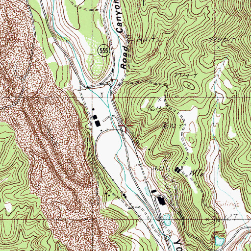 Topographic Map of York Canyon Number 1, NM