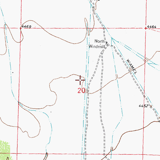 Topographic Map of Lauer, NM