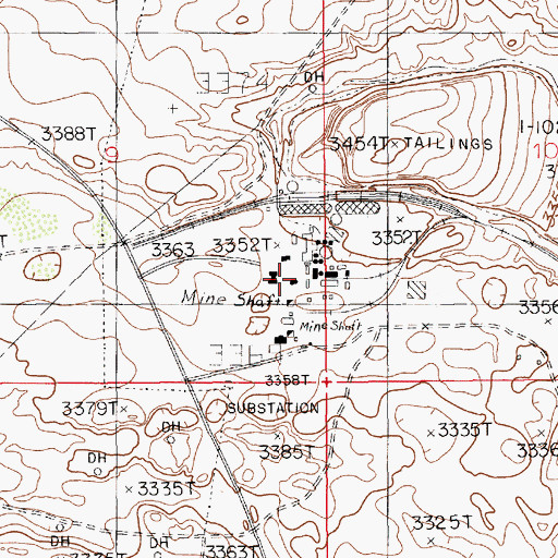 Topographic Map of Amax Chemical, NM