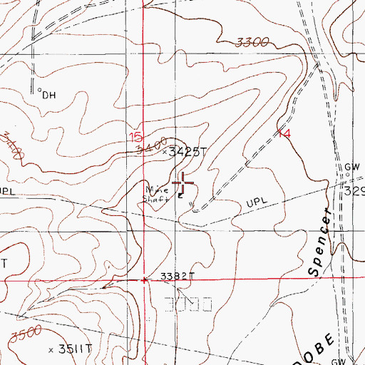 Topographic Map of Lone Eagle, NM