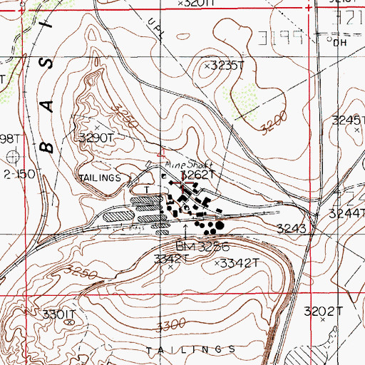 Topographic Map of Potash Company of America, NM