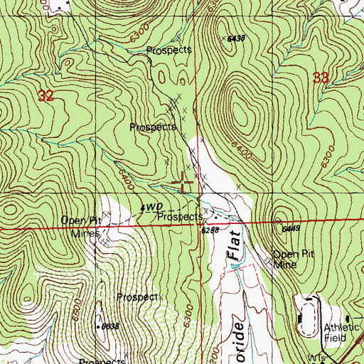 Topographic Map of Rescue, NM
