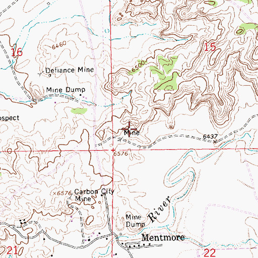 Topographic Map of Tietjen Prospect, NM