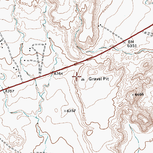 Topographic Map of Tohatchih Pit, NM