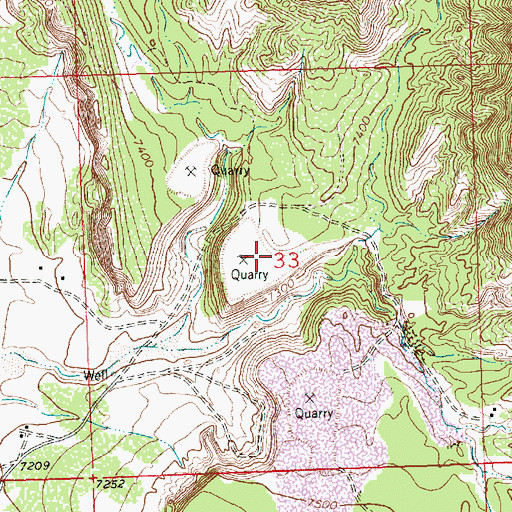 Topographic Map of Top of World, NM