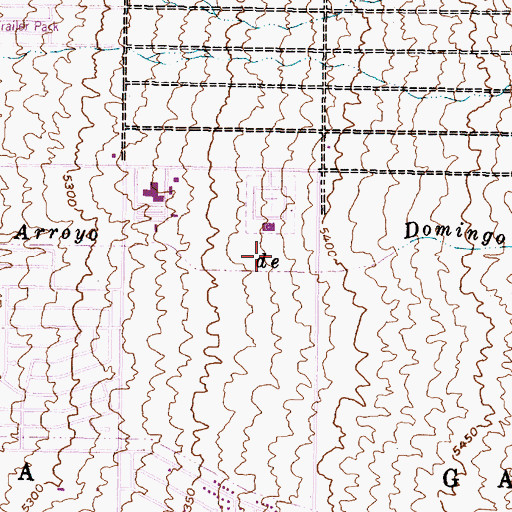 Topographic Map of Risen Savior Catholic Community, NM