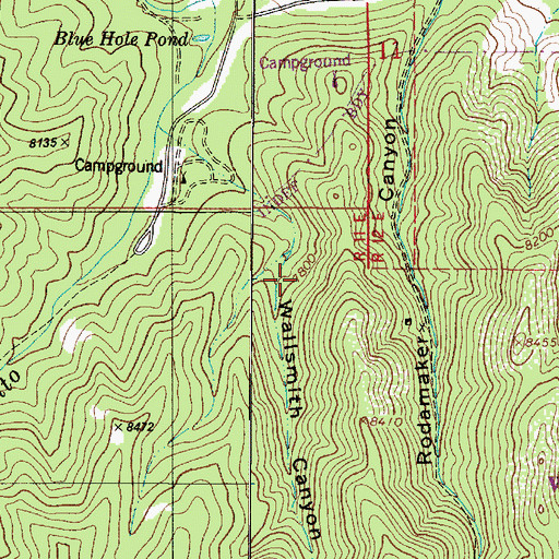 Topographic Map of Yours Truly Claim, NM
