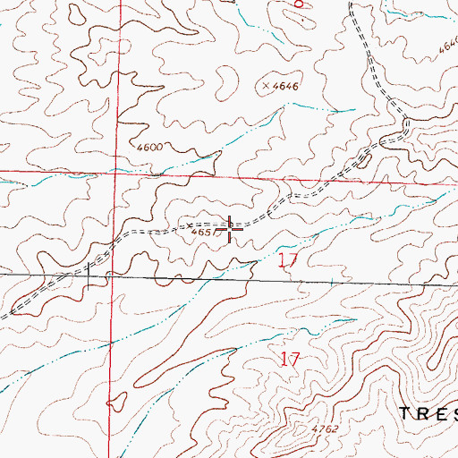 Topographic Map of Black Hawk, NM