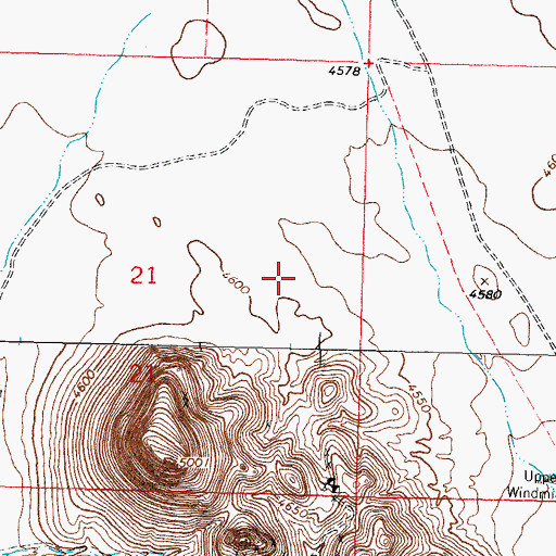 Topographic Map of Doubtful Group, NM