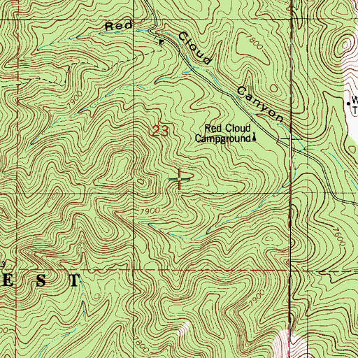 Topographic Map of Iron Lamp, NM