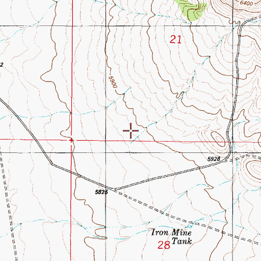 Topographic Map of L M and M Incorporated Mill, NM