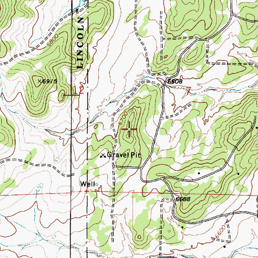 Topographic Map of Linderman, NM