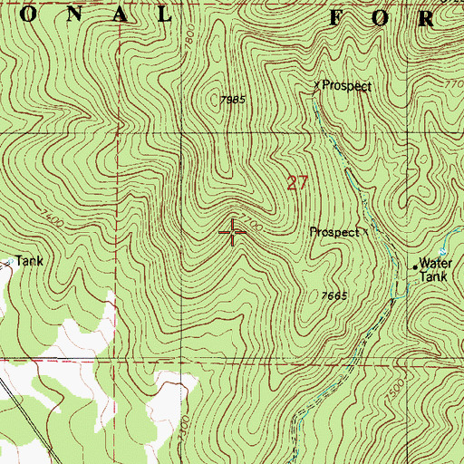 Topographic Map of M and E Number 13, NM