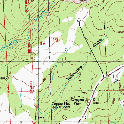 Topographic Map of Mathis Lime Quarry, NM