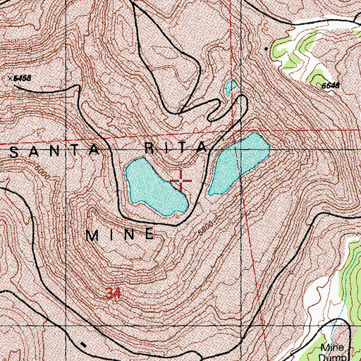 Topographic Map of Chino, NM