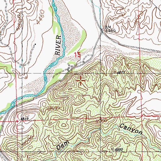 Topographic Map of Hillside, NM