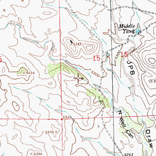 Topographic Map of American Deposit, NM