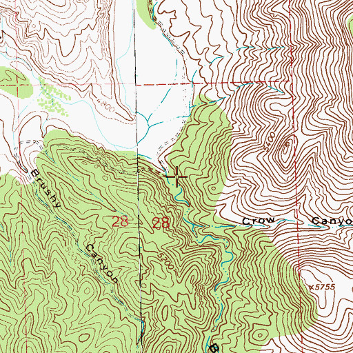 Topographic Map of Blue Benny Mine, NM
