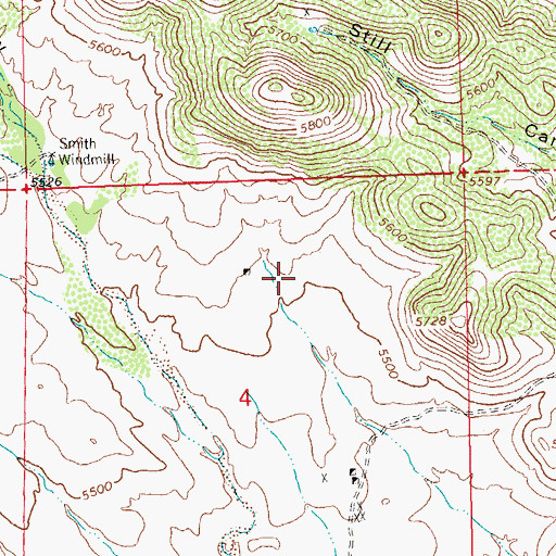Topographic Map of Double Strike Deposit, NM