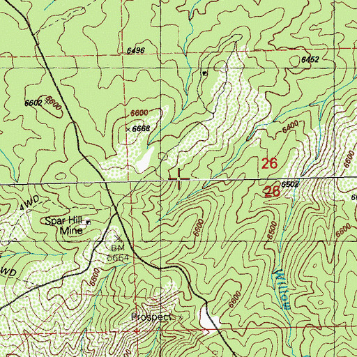 Topographic Map of Gardner Prospect, NM