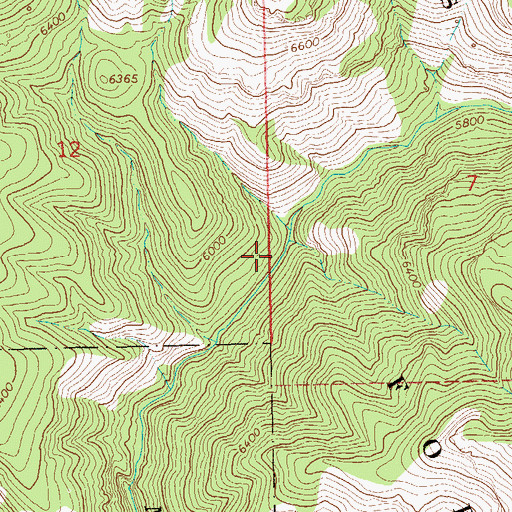 Topographic Map of Rainbow Prospect, NM
