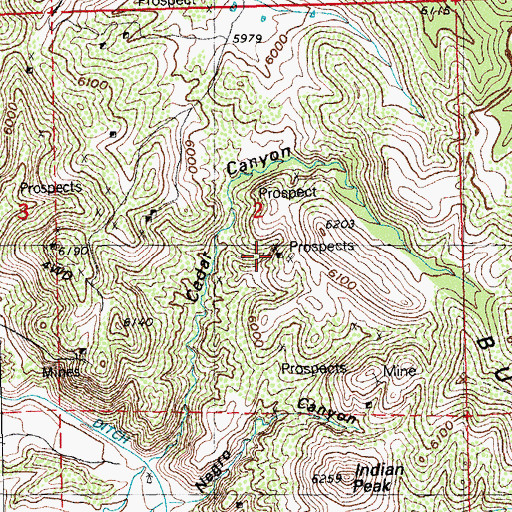 Topographic Map of Silver King-Mystery Groups, NM