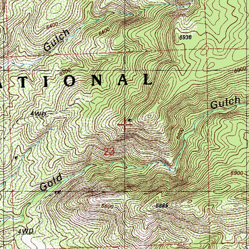 Topographic Map of Summit Deposit, NM
