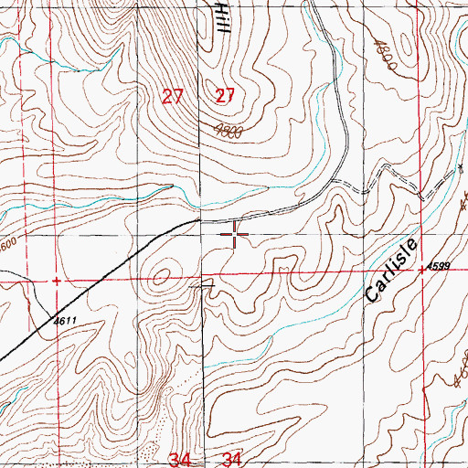 Topographic Map of Laura Mine, NM
