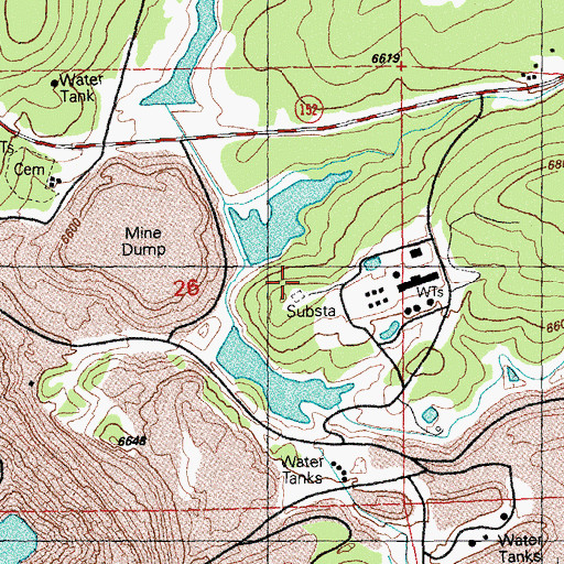 Topographic Map of Clearwater Prospect, NM