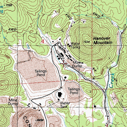 Topographic Map of Continental Mill Number 1, NM